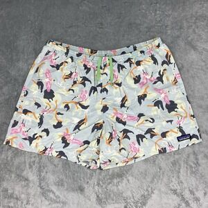 Patagonia Shorts Mens Size L Baggies Flamingo Hybrid Lined Swim Trunks Beach